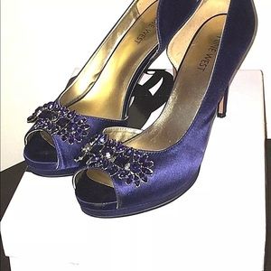 Nine West Women's Fancy Blue Sandals